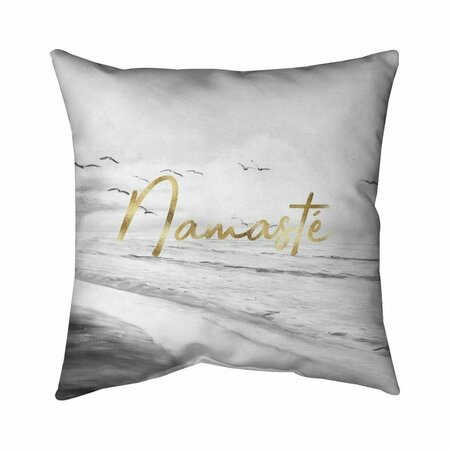 BEGIN HOME DECOR 20 x 20 in. Namaste-Double Sided Print Indoor Pillow 5541-2020-QU22